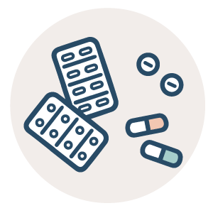 薬不使用のイラスト